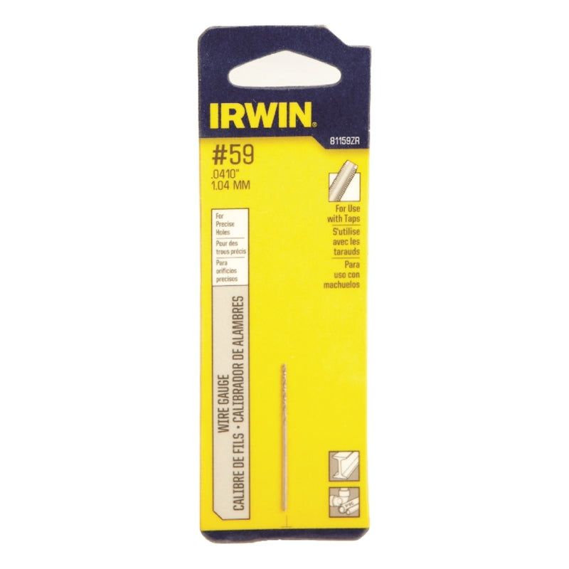 IRWIN - Irwin #59 X 1-5/8 in. L High Speed Steel Wire Gauge Bit Straight Shank 1 pc