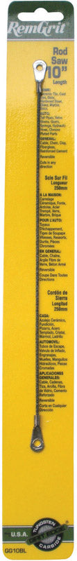 REMGRIT - RemGrit 10 in. Carbide Grit Rod Saw Blade 0 TPI 1 pk