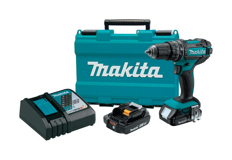 MAKITA - Makita 18V 1/2 in. Brushed Cordless Hammer Drill/Drive Kit (Battery & Charger)