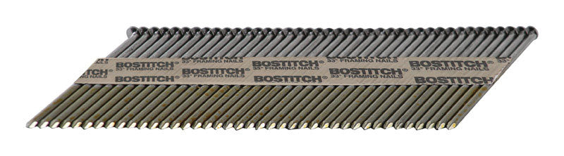 BOSTITCH - Bostitch 3 in. 15 Ga. Angled Strip Coated Framing Nails 33 deg 2,500 pk