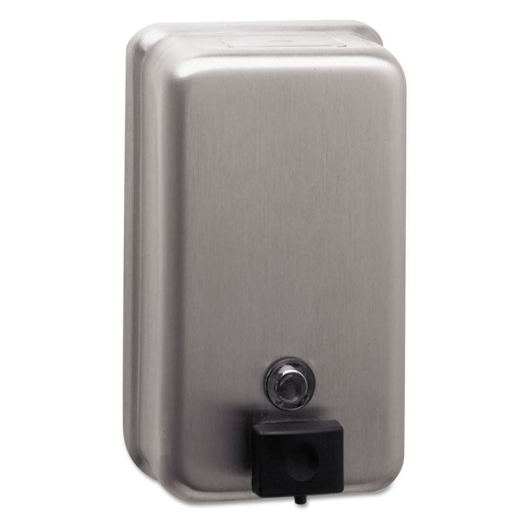 Bobrick - ClassicSeries Surface-Mounted Soap Dispenser, 40 oz, 4.75 x 3.5 x 8.13, Stainless Steel