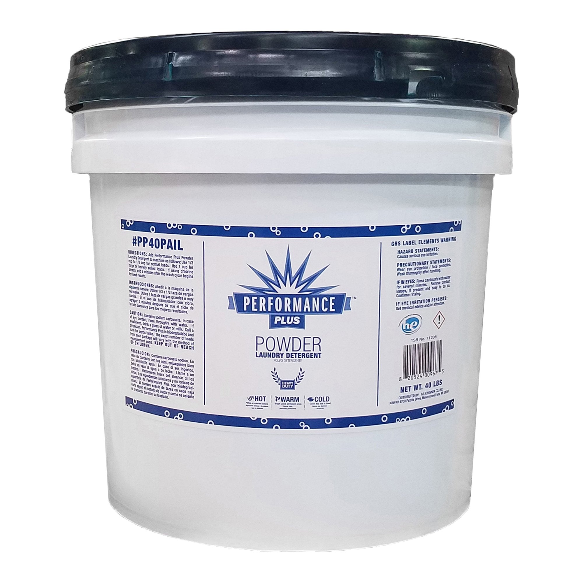 RJ Schinner Co - Laundry Detergent Performance™ Plus 40 lbs. Pail Powder Scented [1/EA]