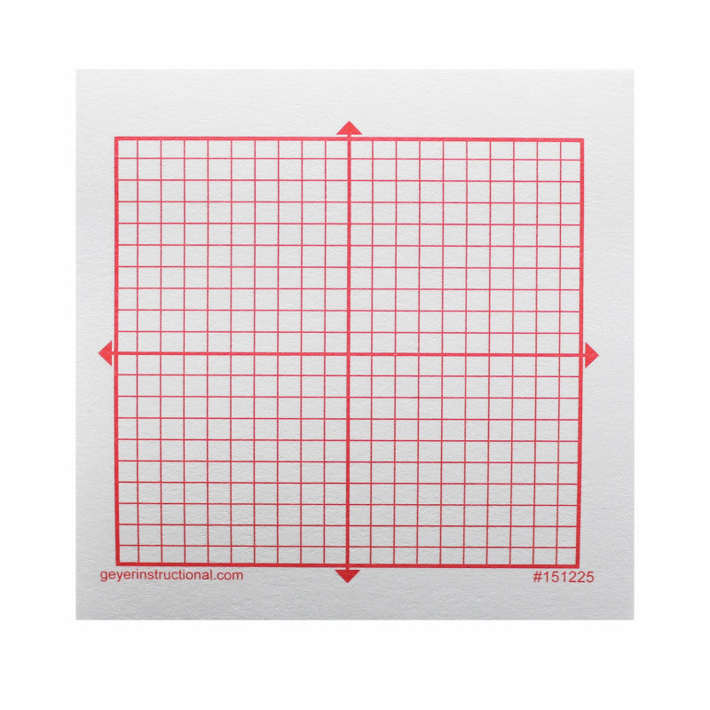 GEYER INSTRUCTIONAL - Graphing 3M Post-it® Notes, XY Axis, 20 x 20 Square Grid, 4 Pads