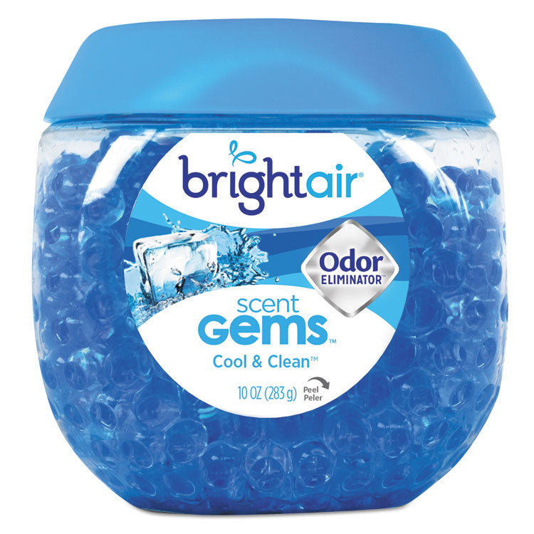 BRIGHT Air - Scent Gems Odor Eliminator, Cool and Clean, Blue, 10 oz Jar