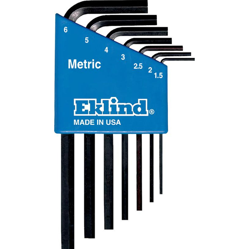 EKLIND - Eklind Assorted Metric Short Arm Hex L-Key Set 7 pc - Case of 6