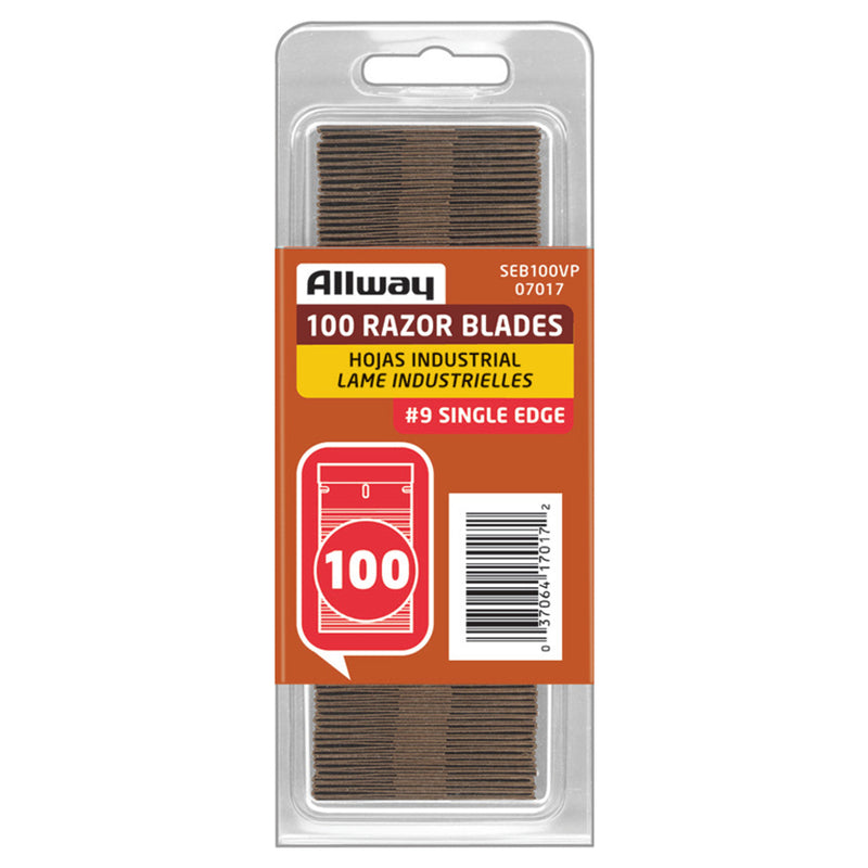 ALLWAY - Allway Steel Single Edge Razor Blade 1-9/16 in. L 100 pk - Case of 10