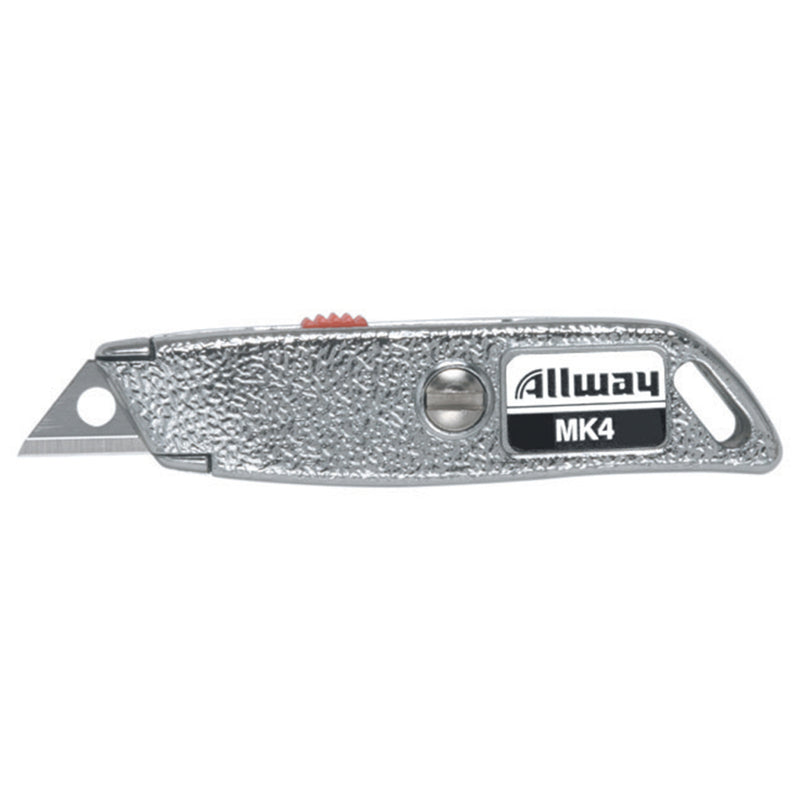 ALLWAY - Allway 2-1/2 in. Retractable Micro Utility Knife Chrome 1 pk