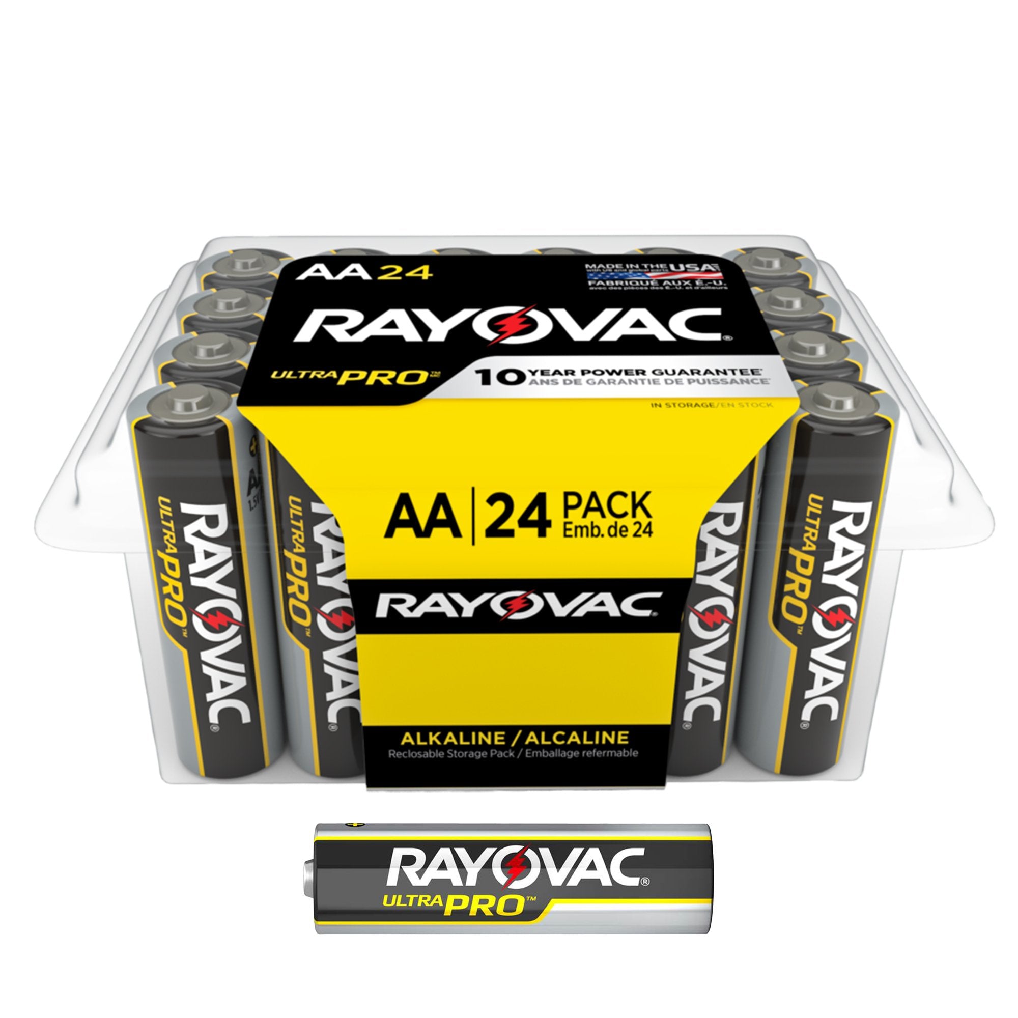 Energizer LLC - Alkaline Battery Rayovac® Ultra Pro™ AA Cell 1.5V Disposable 24 Pack [24/PK]