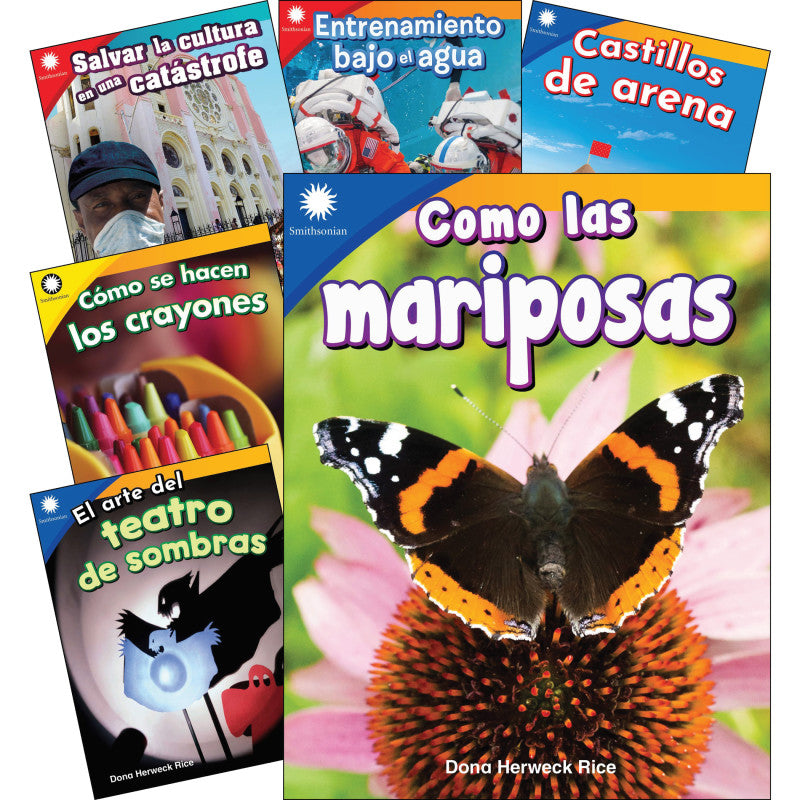 TEACHER CREATED MATERIALS - Smithsonian Informational Text: Fun in Action Spanish Grades K-1: 6-Book Set