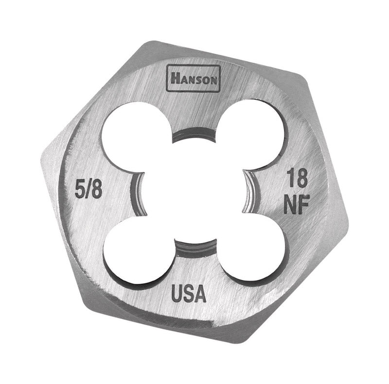 IRWIN - Irwin Hanson High Carbon Steel SAE Hexagon Die 5/8 in. 1 pc [6854]