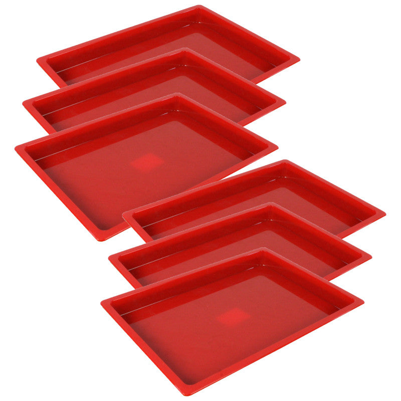 ROMANOFF - Medium Creativitray®, Red, Pack of 6