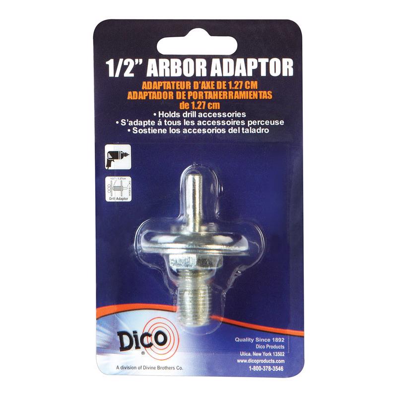 DICO - Dico 1/4 in. X 3 in. L Round Arbor Adapter 1/4 in. Round 1 pc