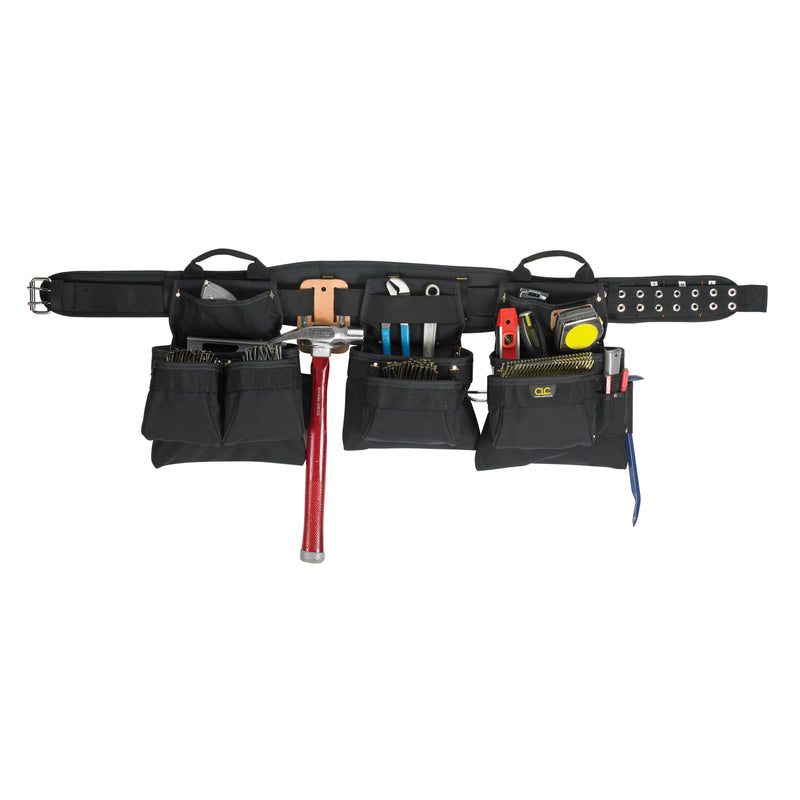 CLC - CLC Work Gear 18 pocket Polyester Fabric Tool Belt 24 in. L X 16.75 in. H Black 29 in. 46 in.