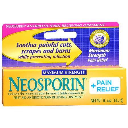 J & J Sales - First Aid Antibiotic with Pain Relief Neosporin® + Pain Relief Maximum Strength Cream 0.5 oz. Tube [1/EA]