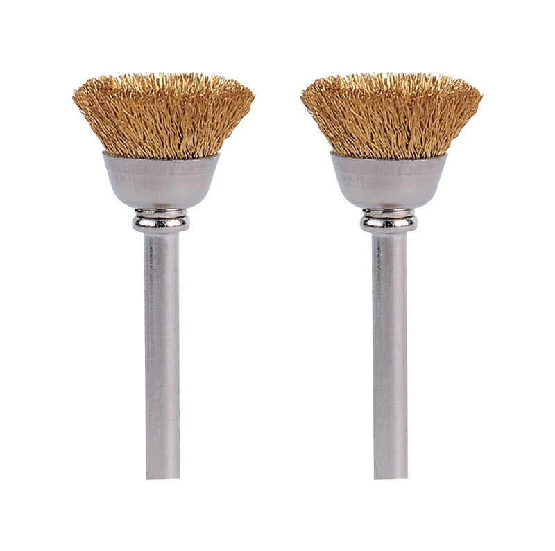 DREMEL - Dremel 1/2 in. X 1.75 in. L Metal Brass Brush 2 pk