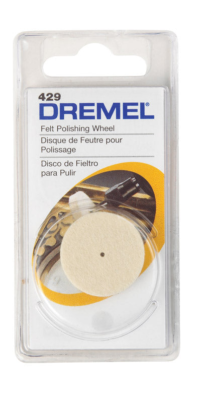 DREMEL - Dremel 1 in. X 1 in. L Felt Cloth Polishing Wheel 1 pk