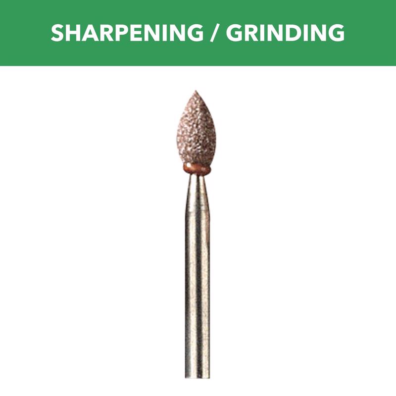 DREMEL - Dremel 3/16 in. D X 3/16 in. L Aluminum Oxide Grinding Stone Conical 35000 rpm 1 pc