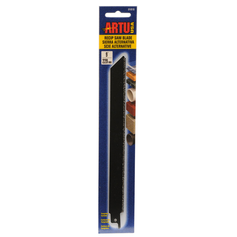 ARTU - ARTU 9 in. Tungsten Carbide Reciprocating Saw Blade 12 TPI 1 pk