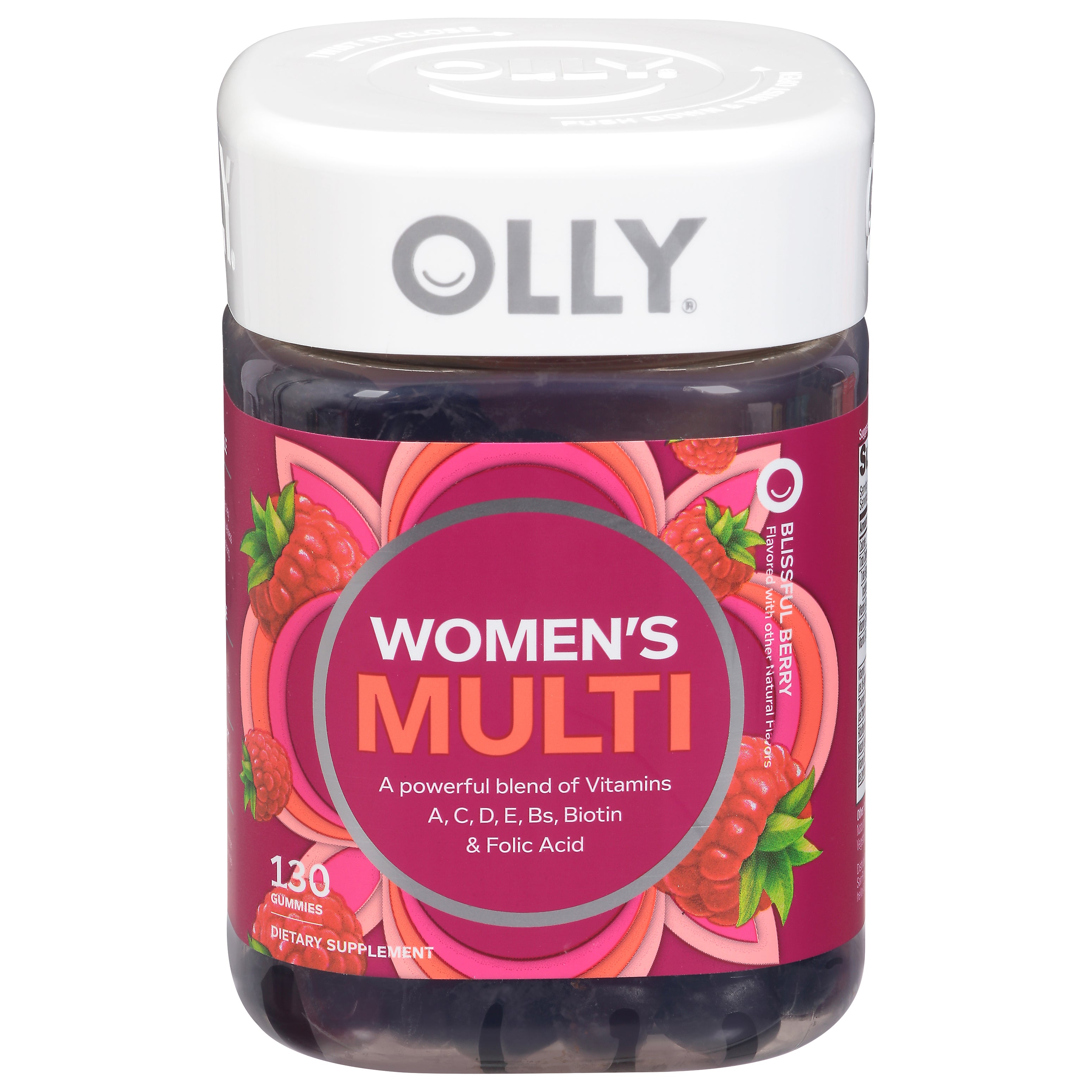 Olly Blissful Berry Women's Multi 130 Gummies - Case of 1