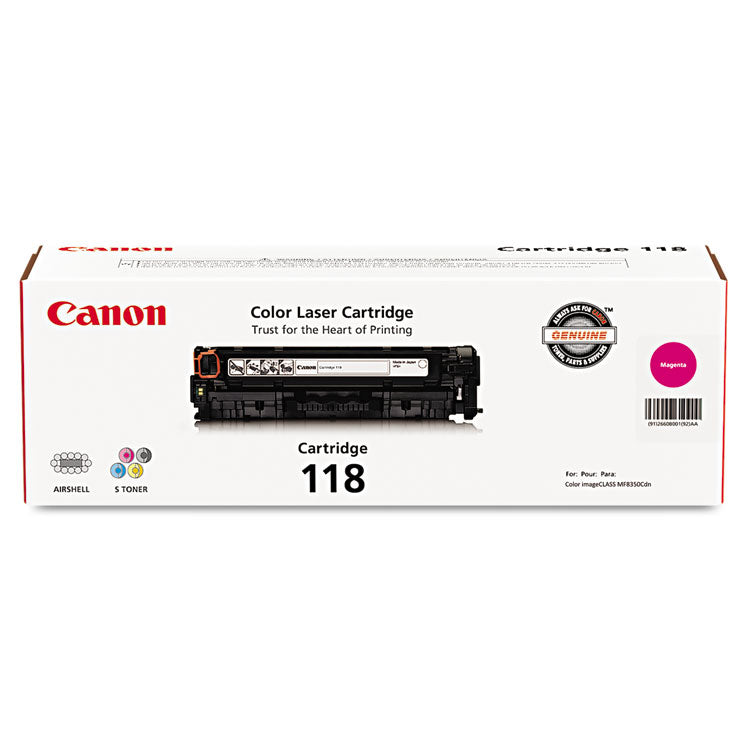 Canon - 2660B001 (118) Toner, 2,900 Page-Yield, Magenta