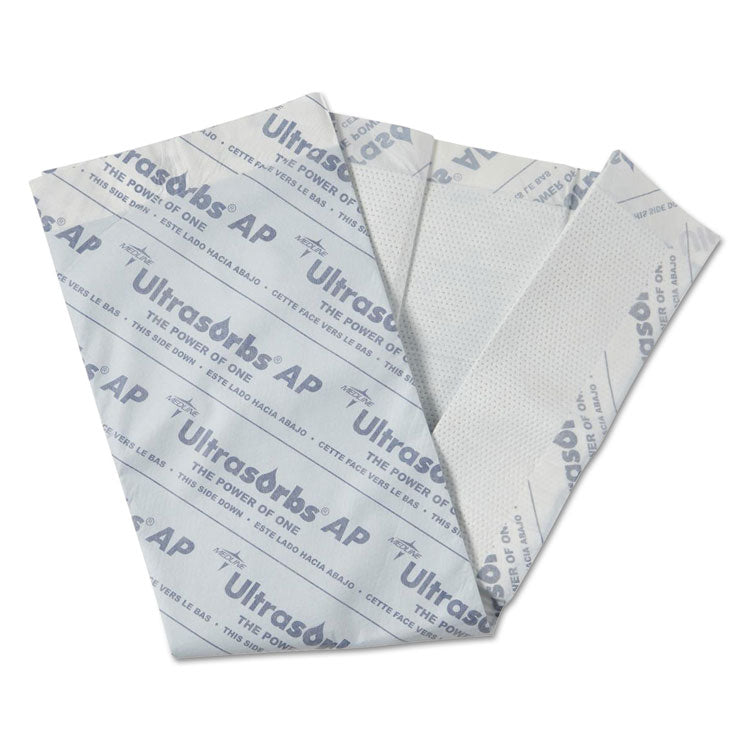 Medline - Ultrasorbs AP Underpads, 31" x 36", White, 10/Pack, 4 Pack/Carton