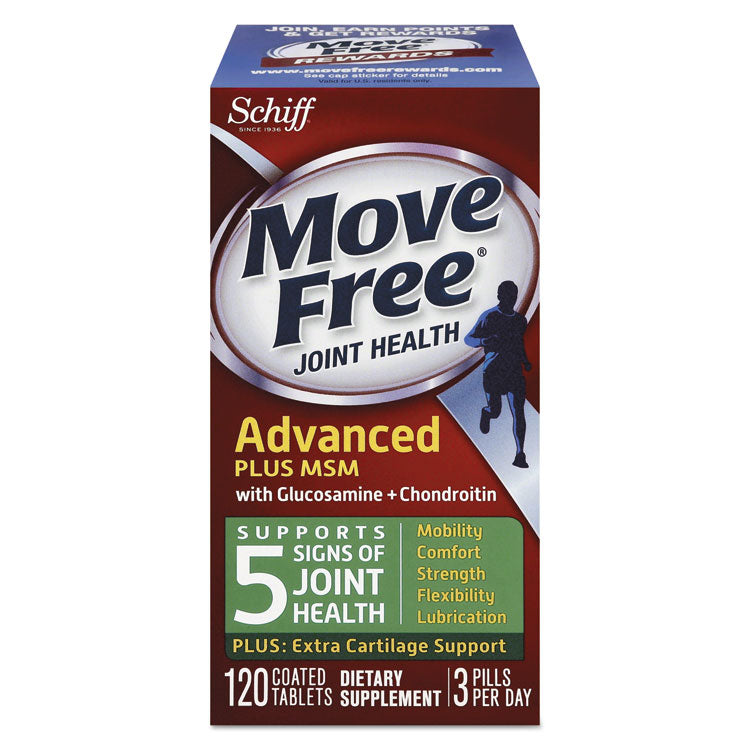 Move Free - Move Free Advanced Plus MSM Joint Health Tablet, 120 Count