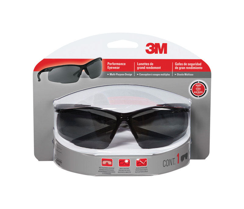 3M - 3M Anti-Fog Safety Glasses Gray Lens Black Frame 1 pc [47071H1-DC]