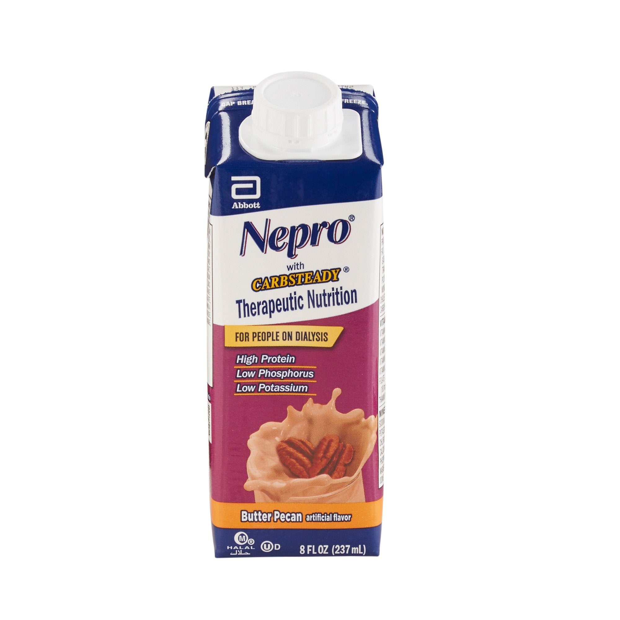 Abbott Nutrition - Oral Supplement Nepro® with Carbsteady® Butter Pecan Flavor Liquid 8 oz. Reclosable Carton [24/CS]