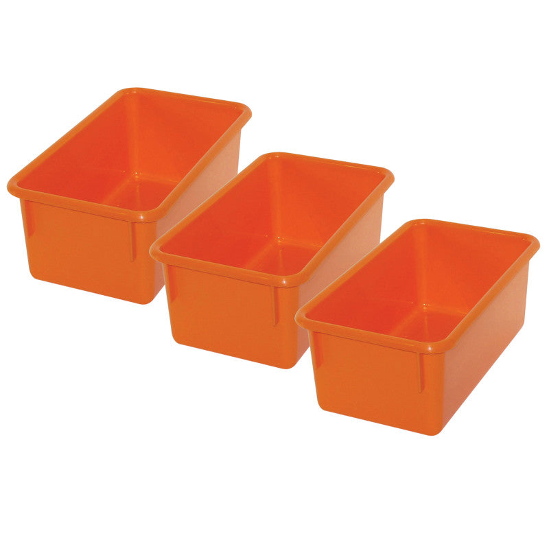 ROMANOFF - Stowaway® Tray no Lid, Orange, Pack of 3