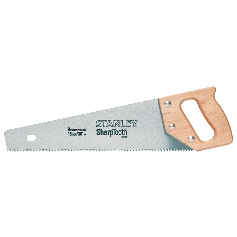 STANLEY - Stanley SharpTooth 15 in. Carbon Steel Specialty Hand Saw 9 TPI 1 pc