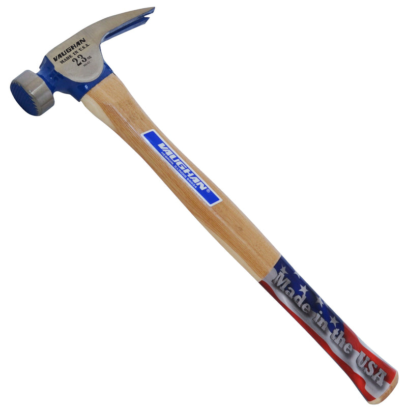 VAUGHAN - Vaughan 23 oz Milled Face California Framing Hammer 17 in. Hickory Handle