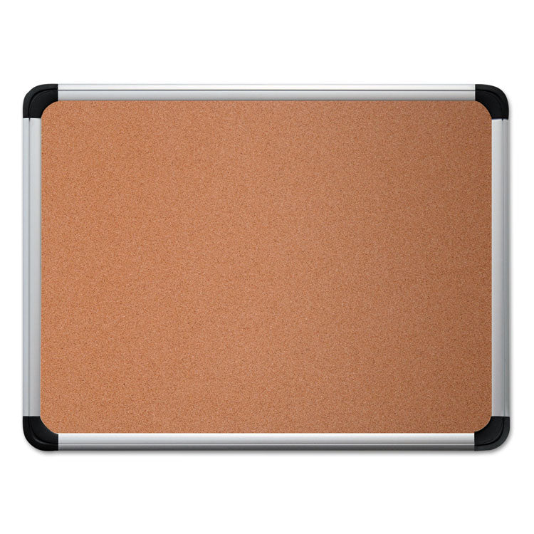 Universal - Cork Board with Aluminum Frame, 36 x 24, Tan Surface