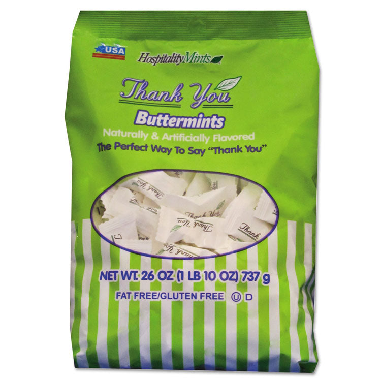 Hospitality Mints - Thank You Buttermints Candies, 26 oz Bag
