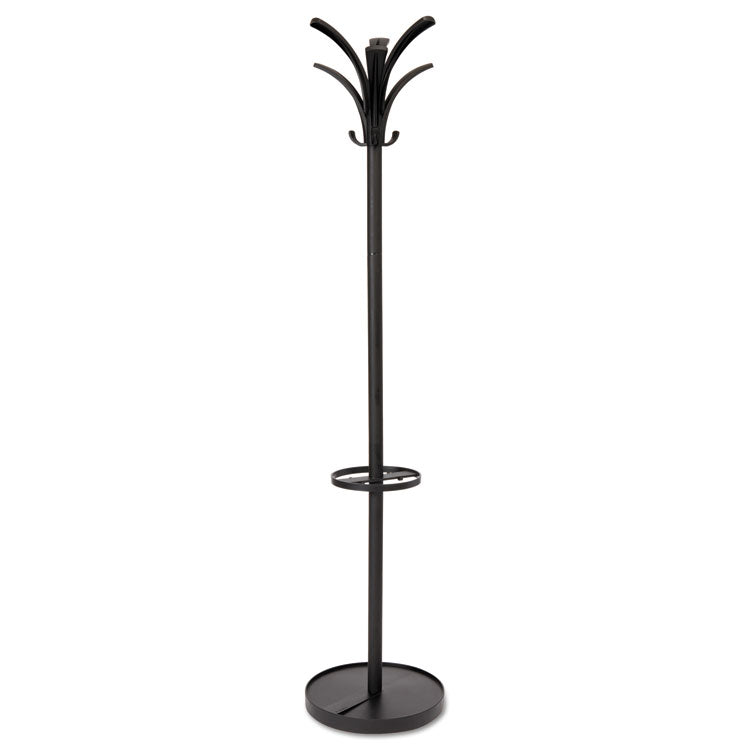 Alba - Brio Coat Stand, 13.75w x 13.75d x 66.25h, Black