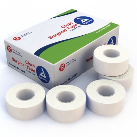 Dynarex - Medical Tape Dynarex® White 1 Inch X 10 Yard Cloth NonSterile [12/BX]
