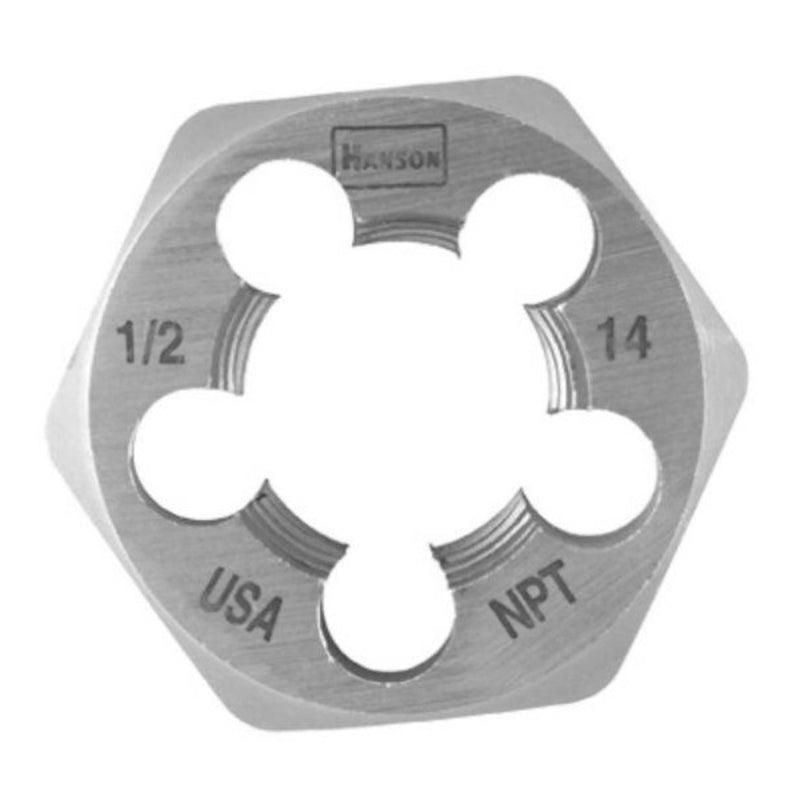 IRWIN - Irwin Hanson High Carbon Steel SAE Hexagon Die 1/2 in. 1 pc [7005]