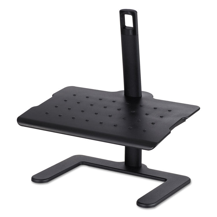 Safco - Height-Adjustable Footrest, 20.5w x 14.5d x 3.5 to 21.5h, Black