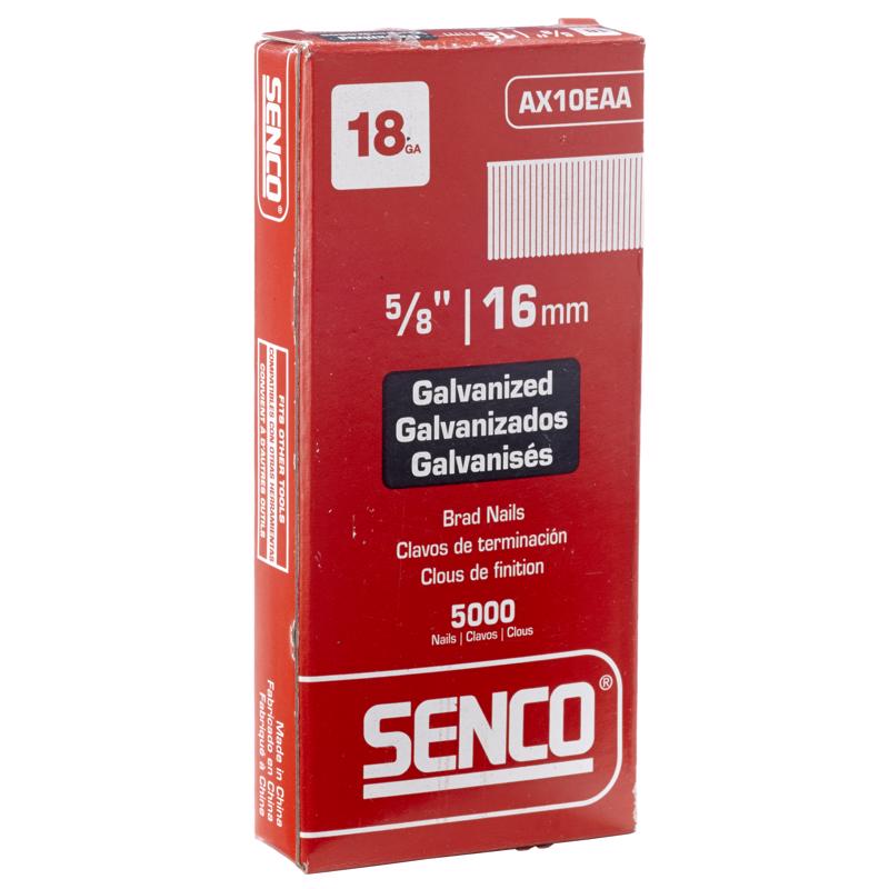 SENCO - Senco 18 Ga. X 5/8 in. L Galvanized Steel Brad Nails 5000 pk