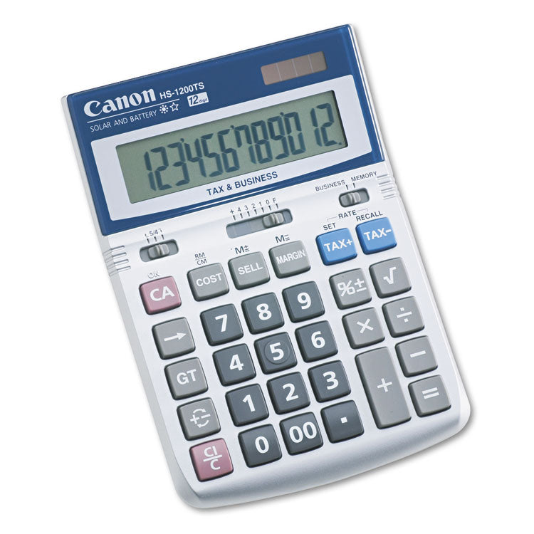 Canon - HS-1200TS Desktop Calculator, 12-Digit LCD