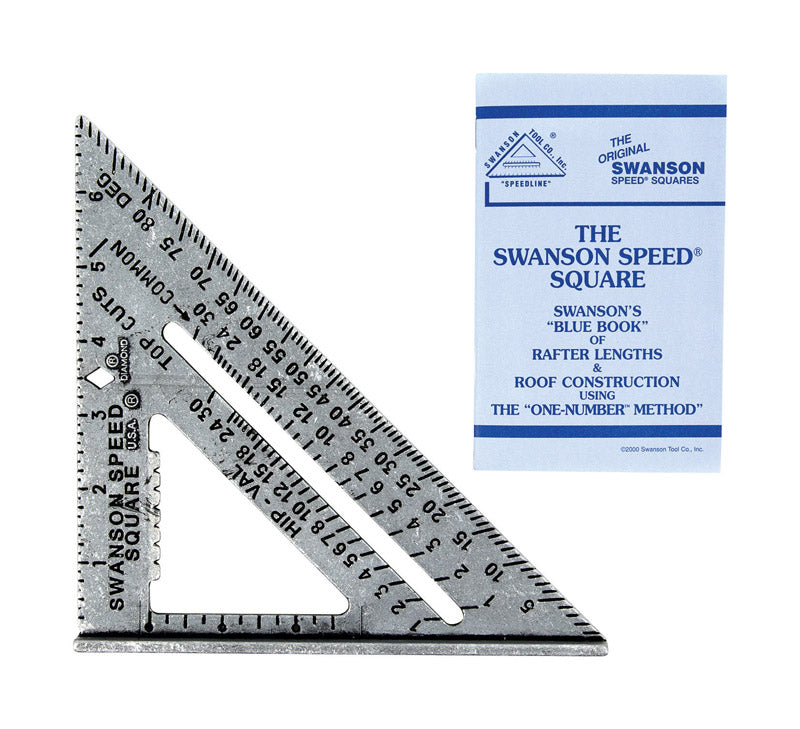 SWANSON - Swanson 7.25 in. L X .875 in. H Aluminum Speed Square