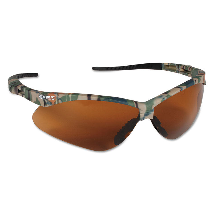 KleenGuard - Nemesis Safety Glasses, Camo Frame, Bronze Lens