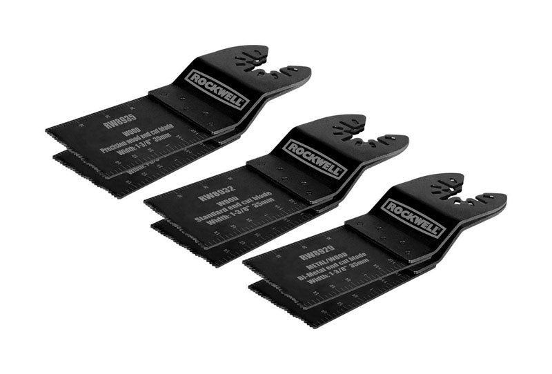 ROCKWELL - Rockwell Sonicrafter 1.375 in. L Metal E-Cut Saw Blade Set 6 pk