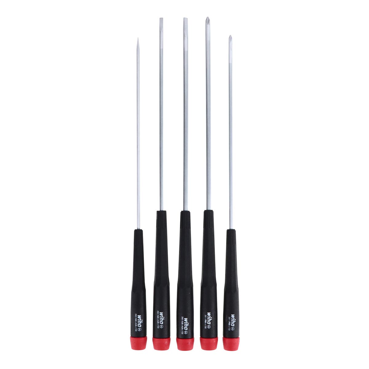 Wiha Precision Long Slotted/Phillips Screwdrivers (5 Piece Set)