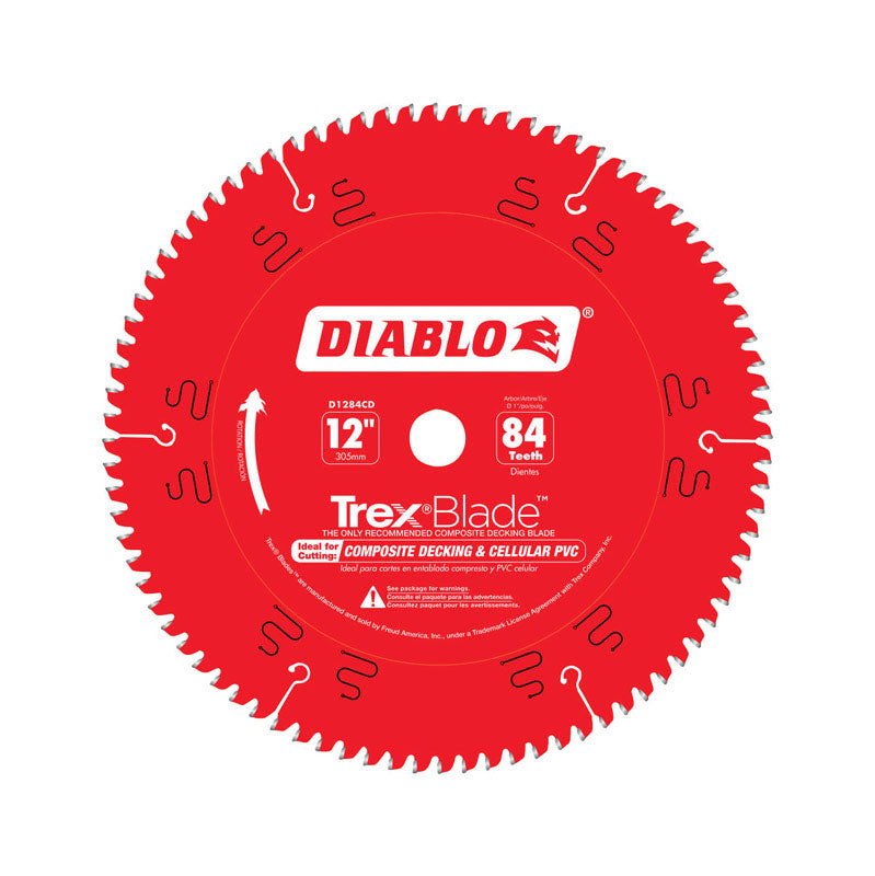 DIABLO - Diablo TrexBlade 12 in. D X 1 in. TiCo Hi-Density Carbide Circular Saw Blade 84 teeth 1 pk