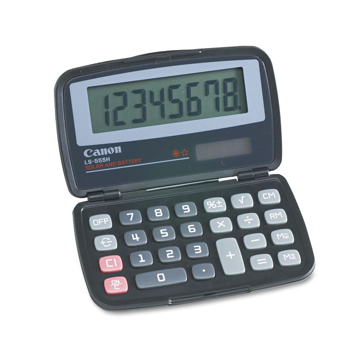 Canon - LS555H Handheld Foldable Pocket Calculator, 8-Digit LCD