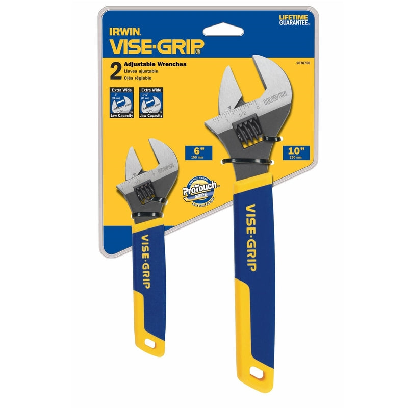 IRWIN - Irwin Vise-Grip Adjustable Wrench Set 10 in. L 2 pc