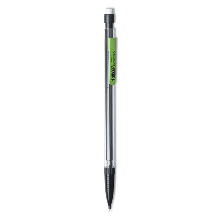 BIC - Xtra Smooth Mechanical Pencil, 0.7 mm, HB (#2.5), Black Lead, Clear Barrel, Dozen