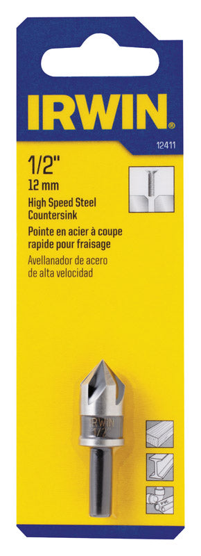 IRWIN - Irwin 1/2 in. D High Speed Steel Countersink 1 pc