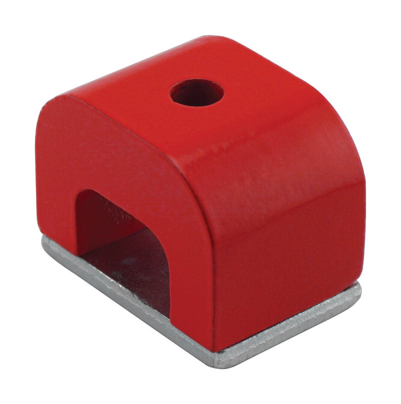 MAGNET SOURCE - Magnet Source 1.18 in. L X .78 in. W Red Horseshoe Magnet 13 lb. pull 1 pc