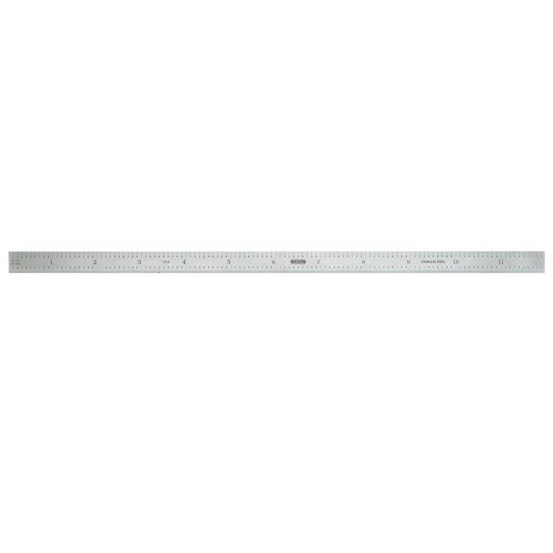 GENERAL - General 12 in. L X 1/2 in. W Stainless Steel Precision Rule SAE
